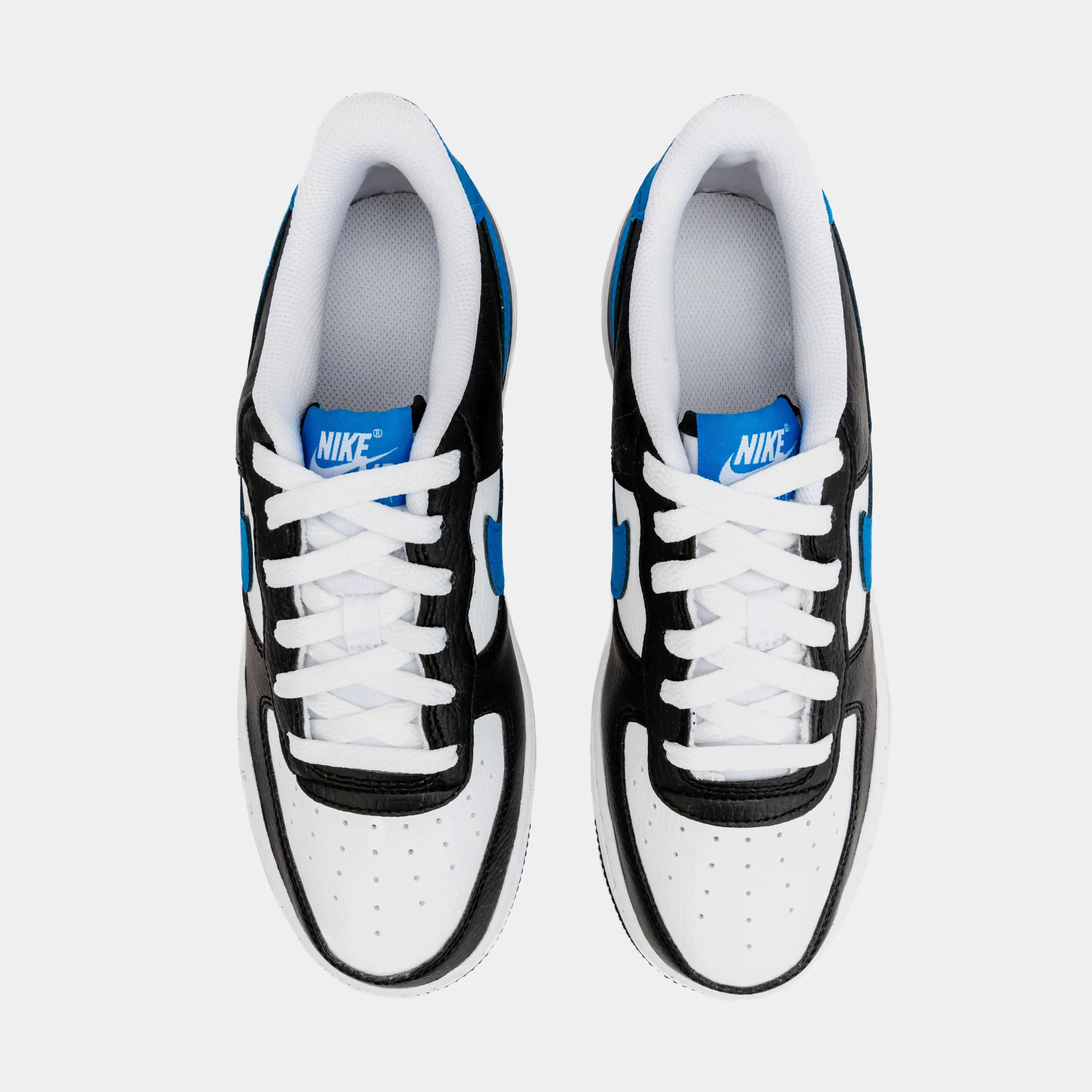 Air Force 1 Low Grade School Lifestyle Shoes (Black/Blue)