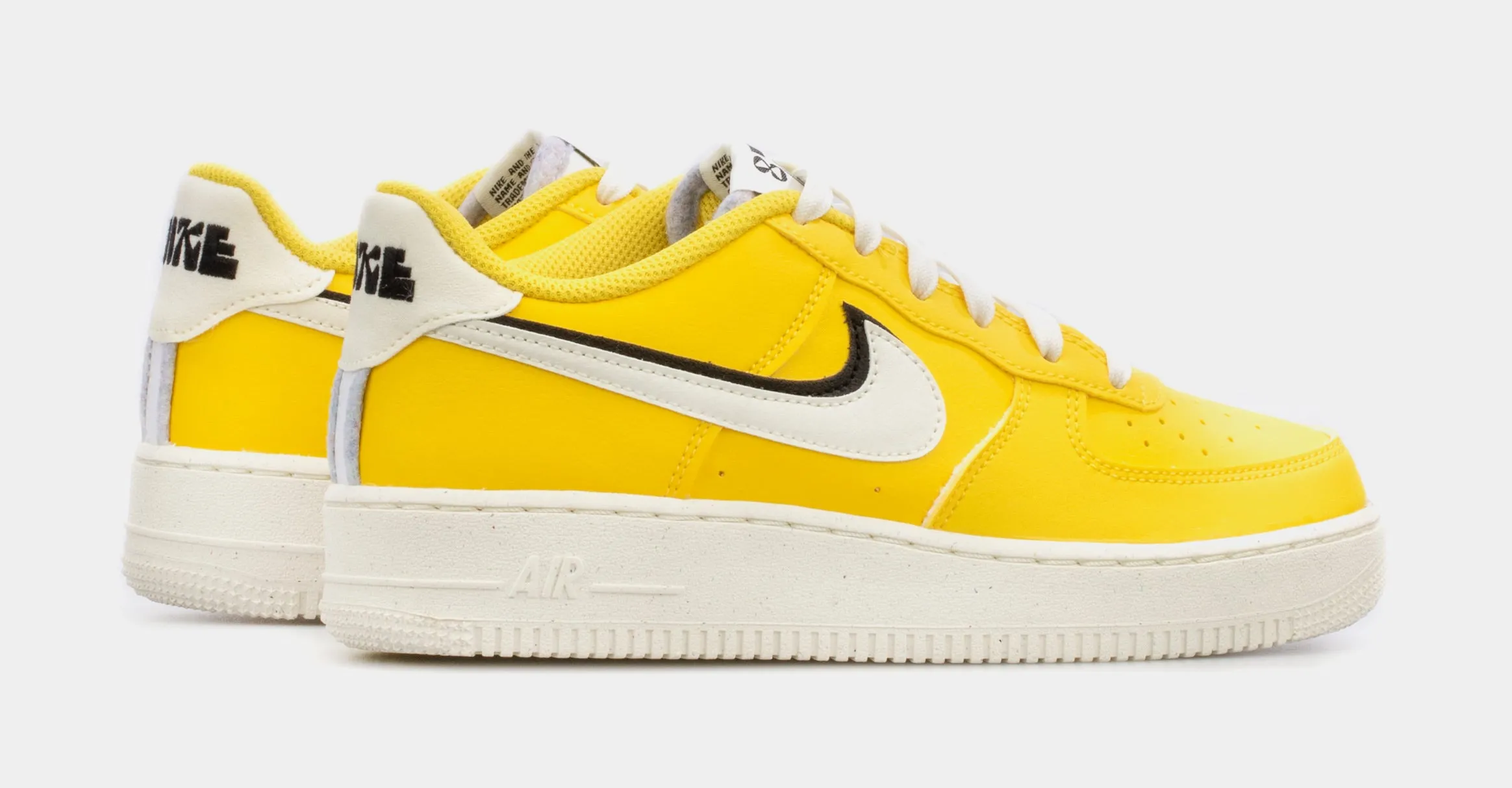 Air Force 1 LV8 Grade School Lifestyle Shoes (Yellow)