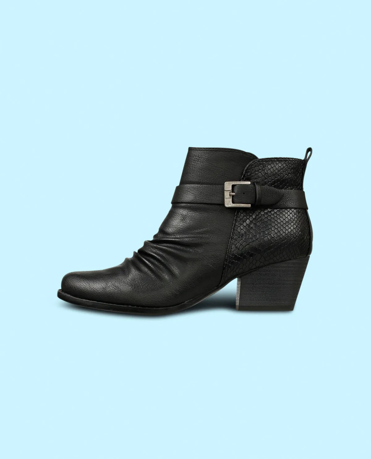 Baretraps Rebel Black Heel Bootie