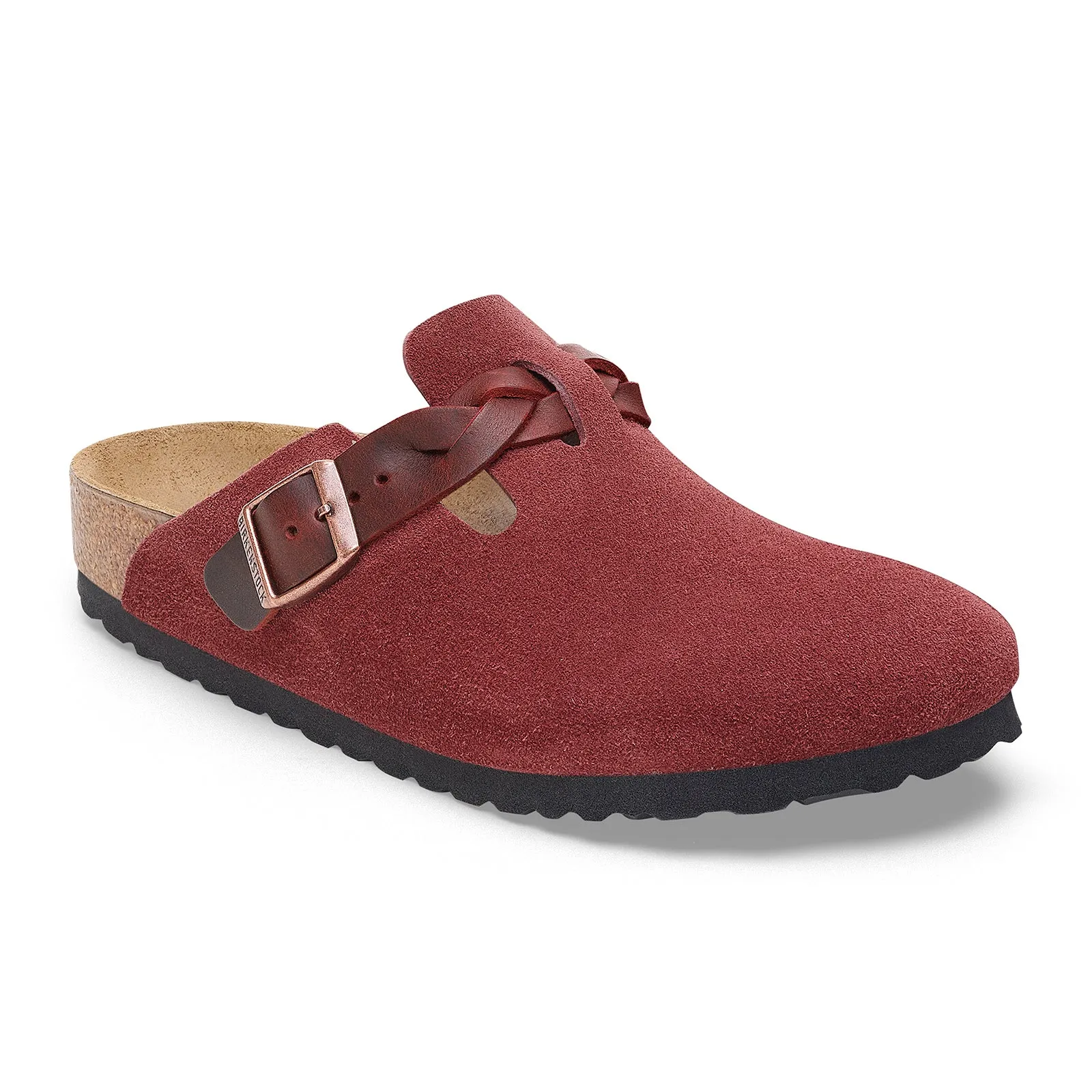 Birkenstock Boston Braid Narrow Clog (Women) - Zinfandel Suede