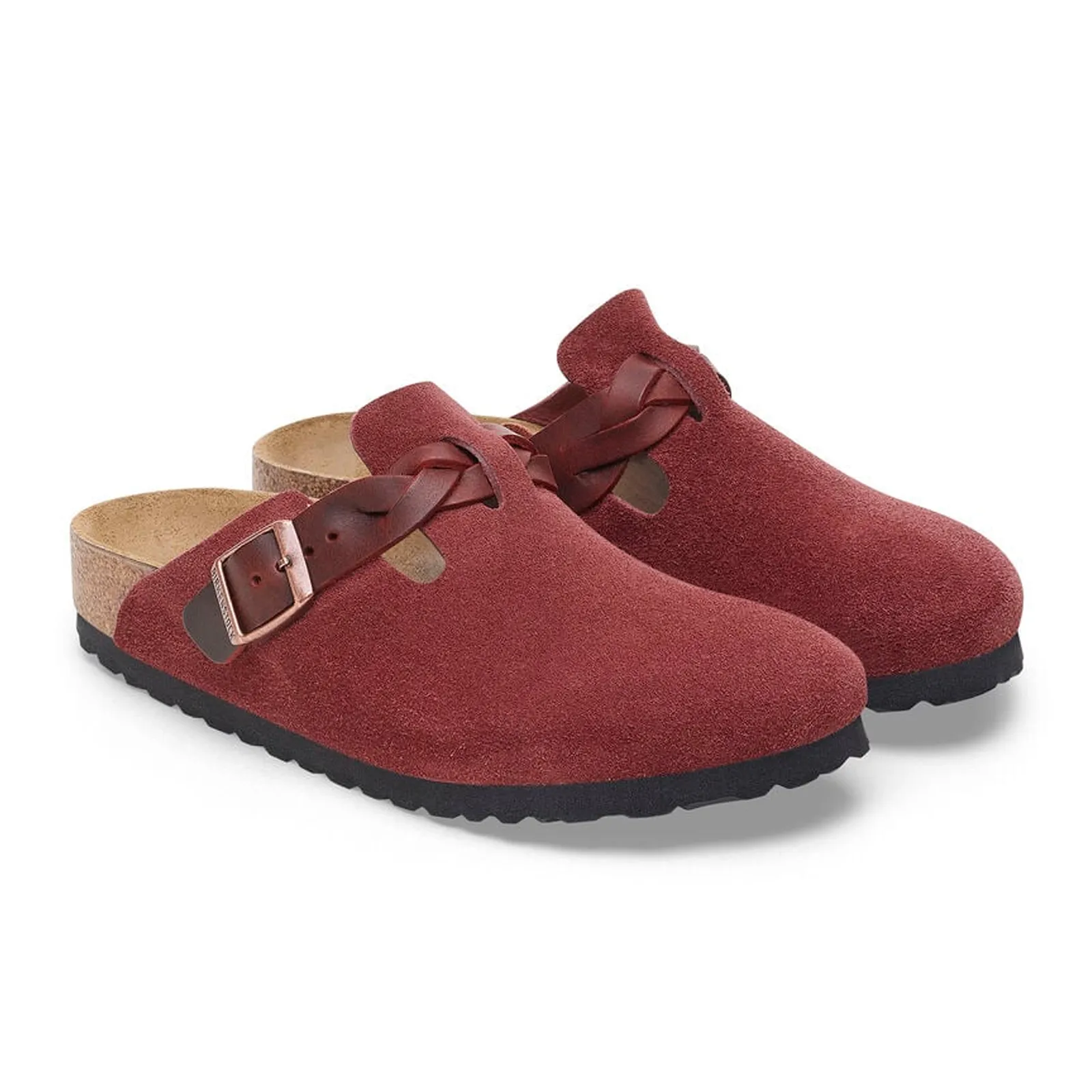 Birkenstock Boston Braid Narrow Clog (Women) - Zinfandel Suede