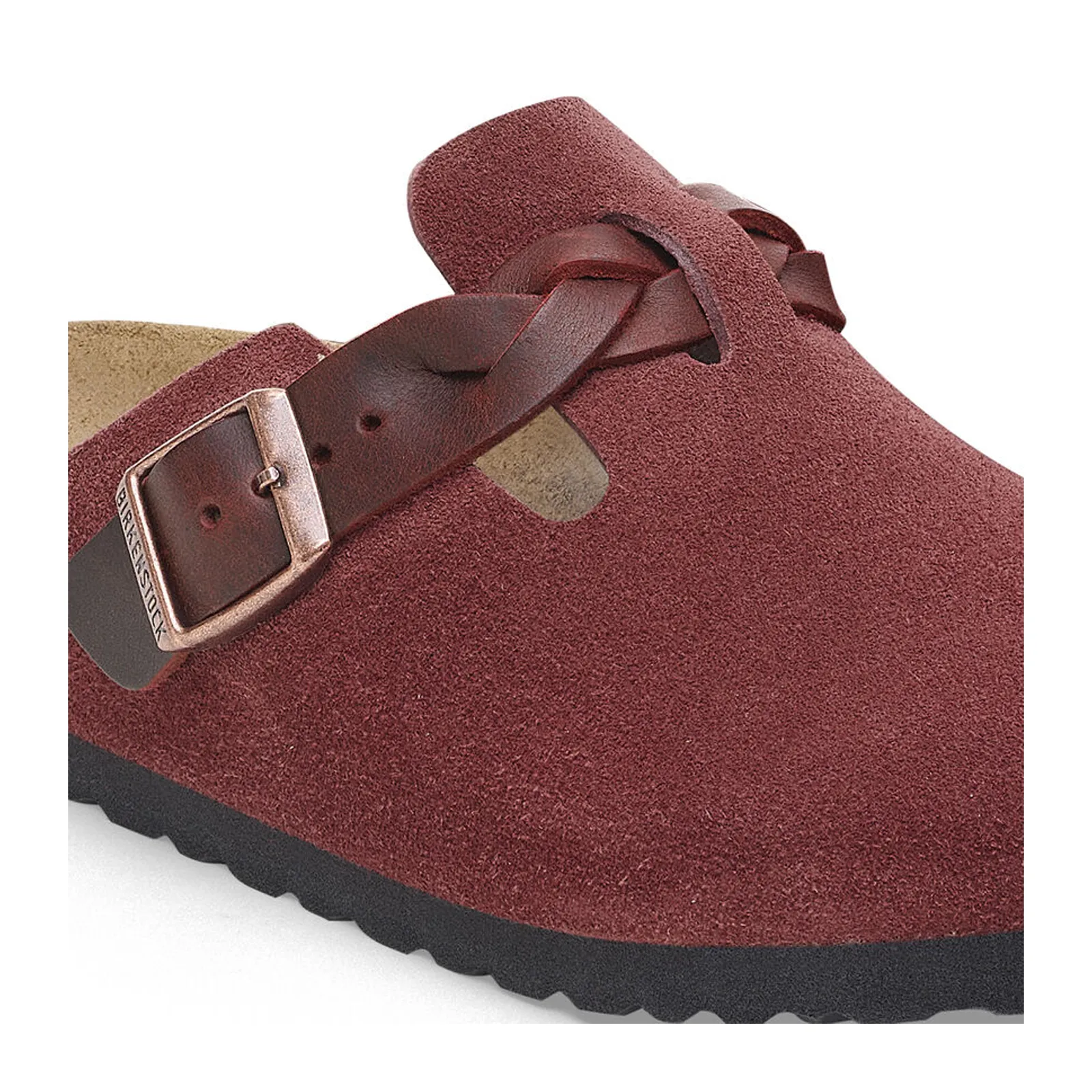 Birkenstock Boston Braid Narrow Clog (Women) - Zinfandel Suede