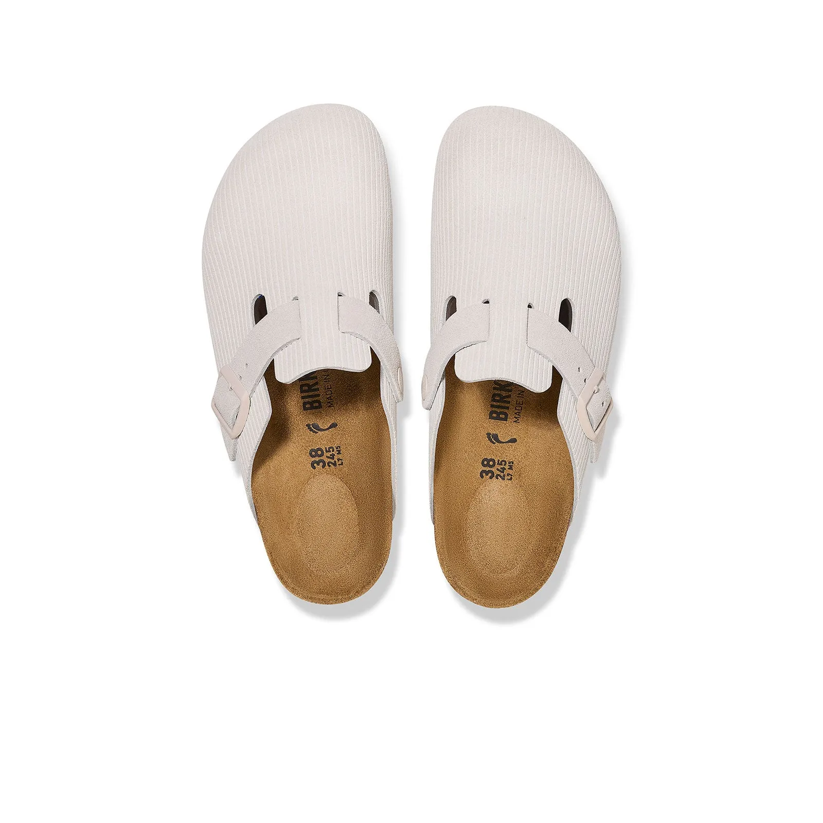 Birkenstock Boston Narrow Clog (Women) - Antique White Corduroy