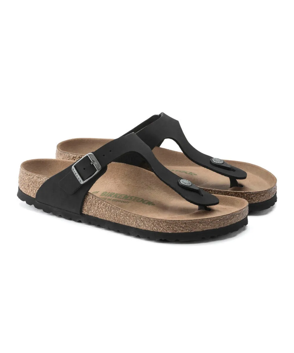 BIRKENSTOCK GIZEH VEGAN REGULAR FIT IN BLACK