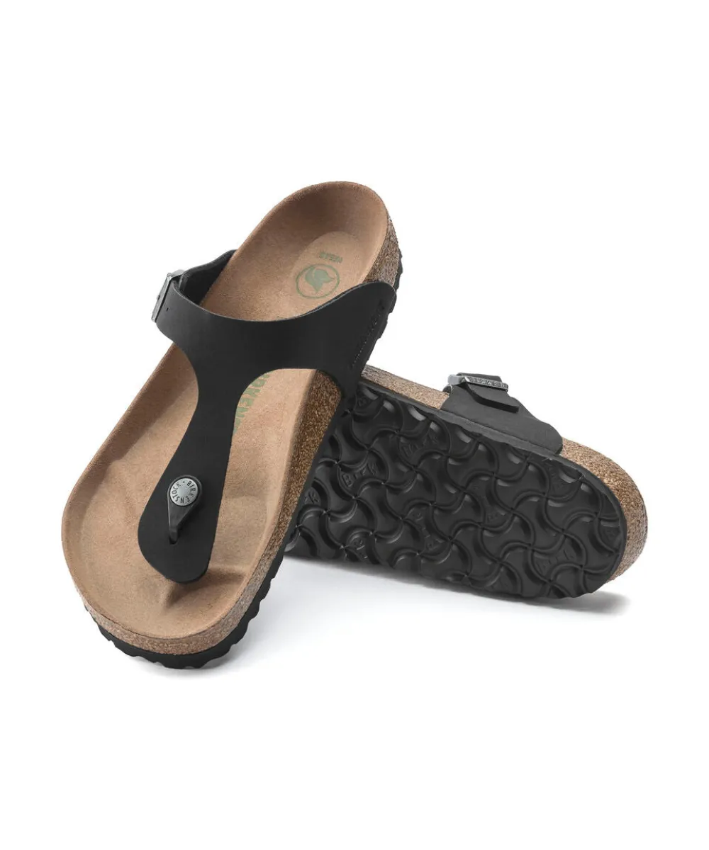 BIRKENSTOCK GIZEH VEGAN REGULAR FIT IN BLACK