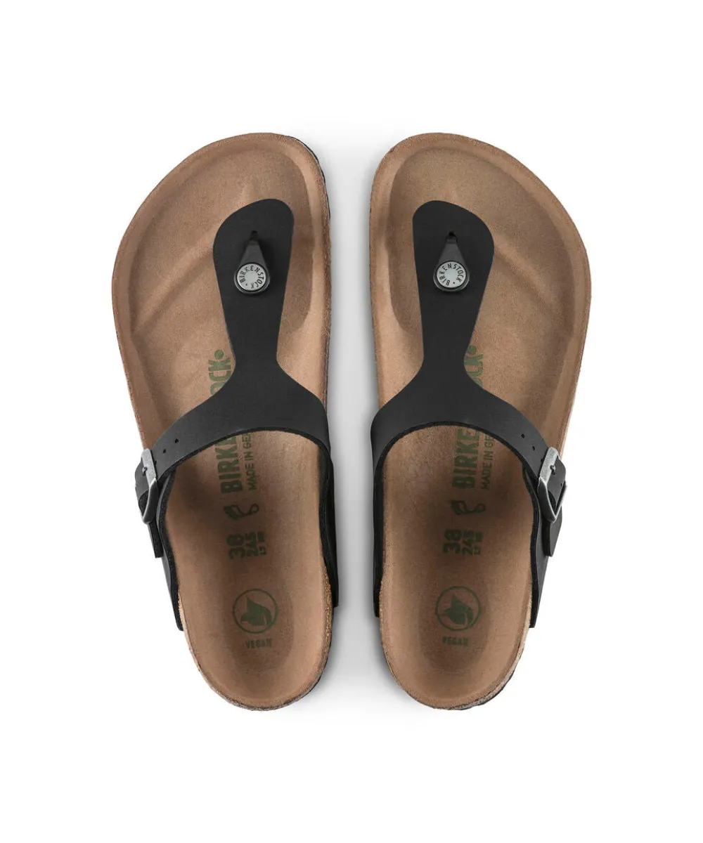 BIRKENSTOCK GIZEH VEGAN REGULAR FIT IN BLACK