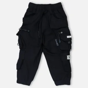 Black Cargo Joggers Pant