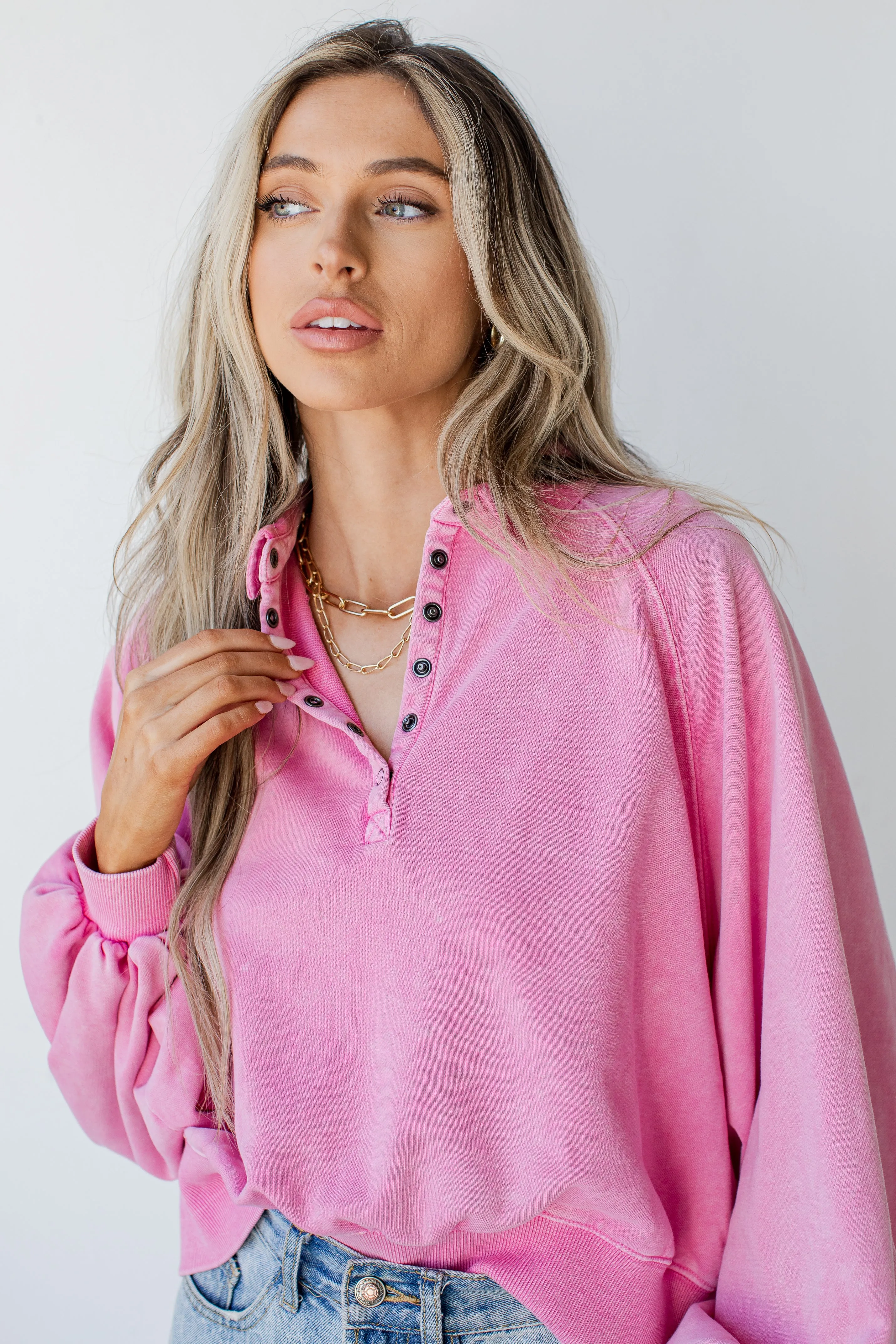 Bright And Cheery Collared Pullover