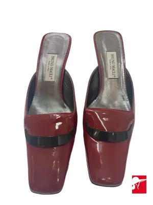 Bruno Magli patent leather mules size 8