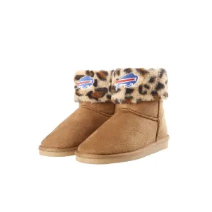 Buffalo Bills NFL Womens Cheetah Fur Boots