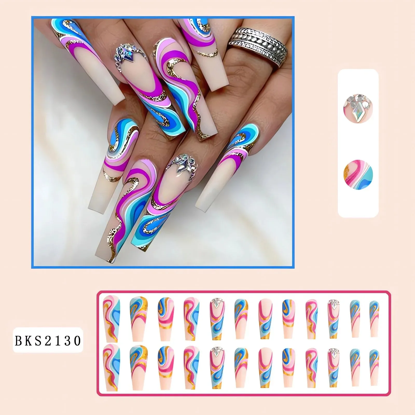 Floral Nail Art Press-Ons