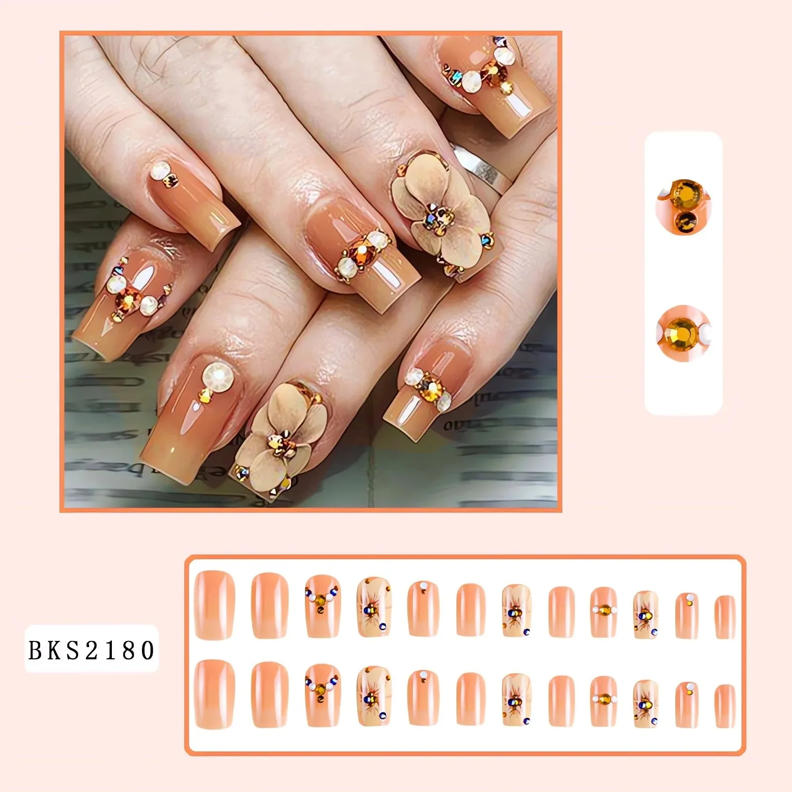 Floral Nail Art Press-Ons