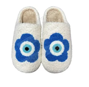 Flower Evil Eye Slipper