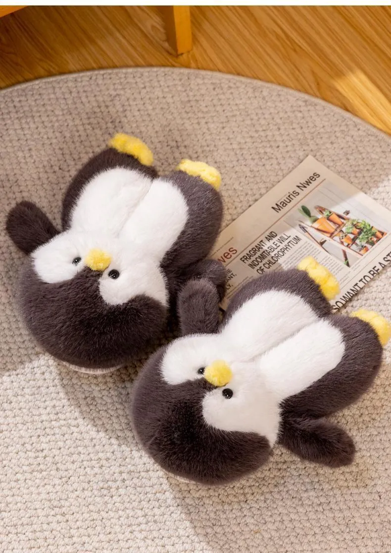 Happy Feet | Kawaii Penguin Plush Slippers