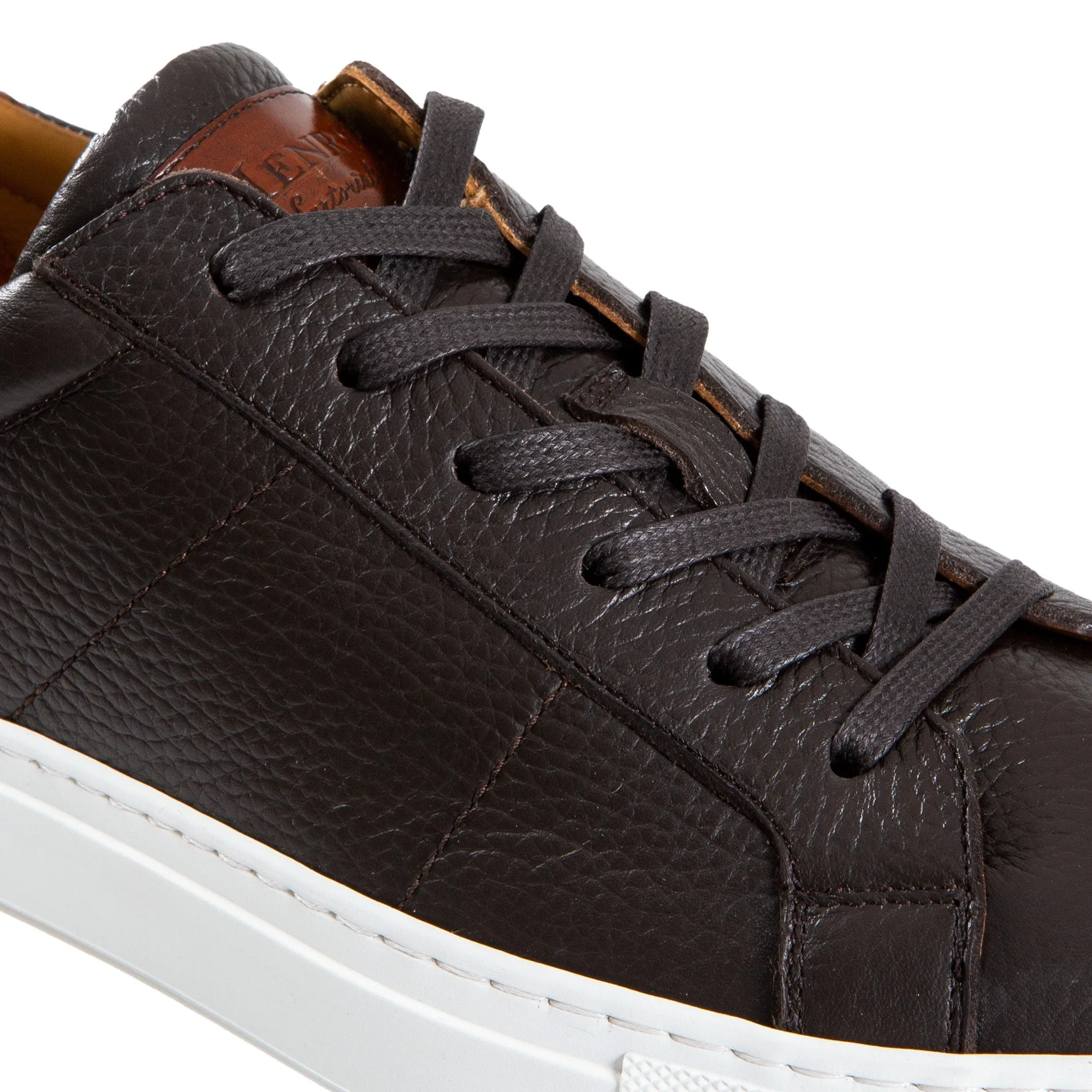 HENRY SARTORIAL Calf Leather Sneakers BROWN