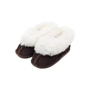 KARU Baby Cosy Sheepskin Slippers - Choc Brown