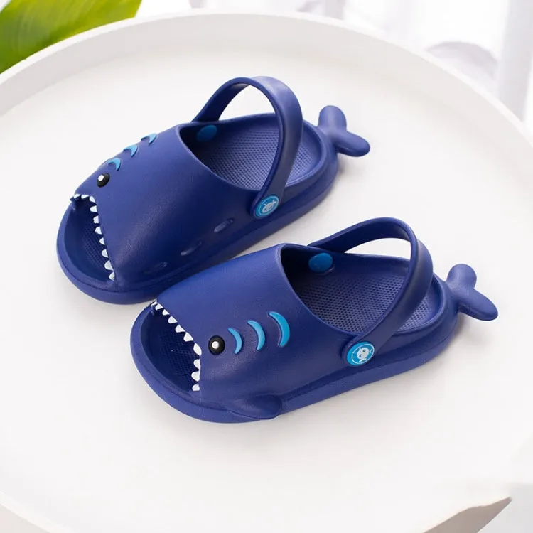 Kids' EVA Shark Slip-On Slippers with Adjustable Straps