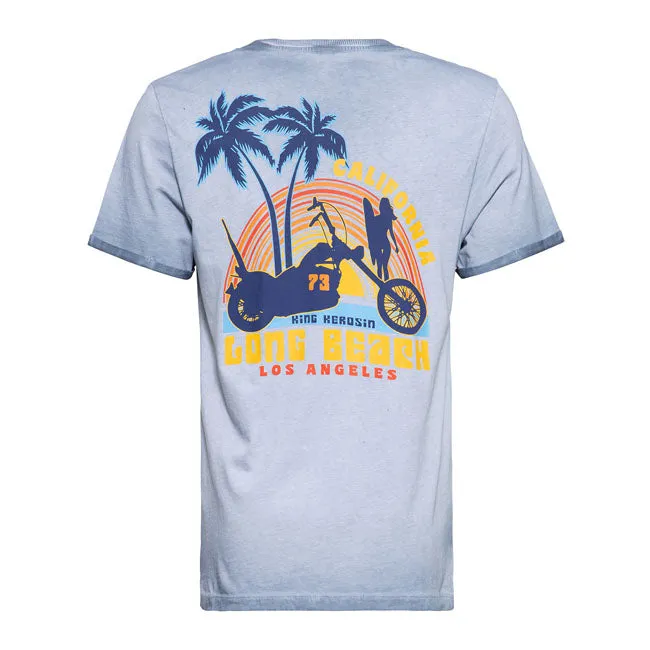 King Kerosin Long Beach T-Shirt Smoke Blue