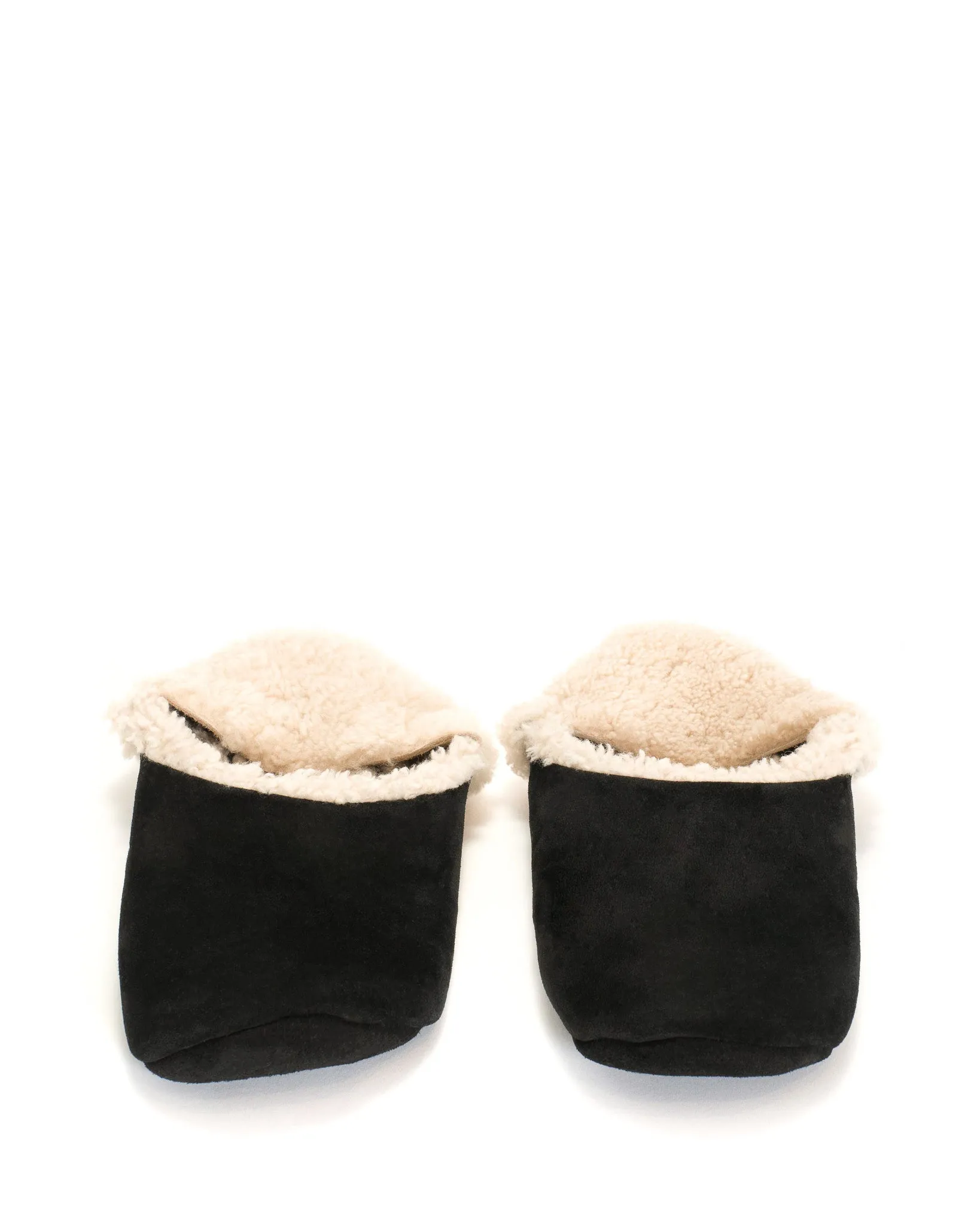 Lambiees shearling Calf suede Black