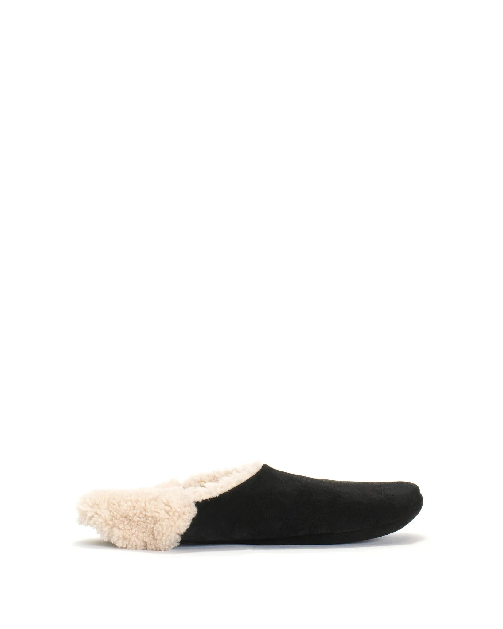 Lambiees shearling Calf suede Black