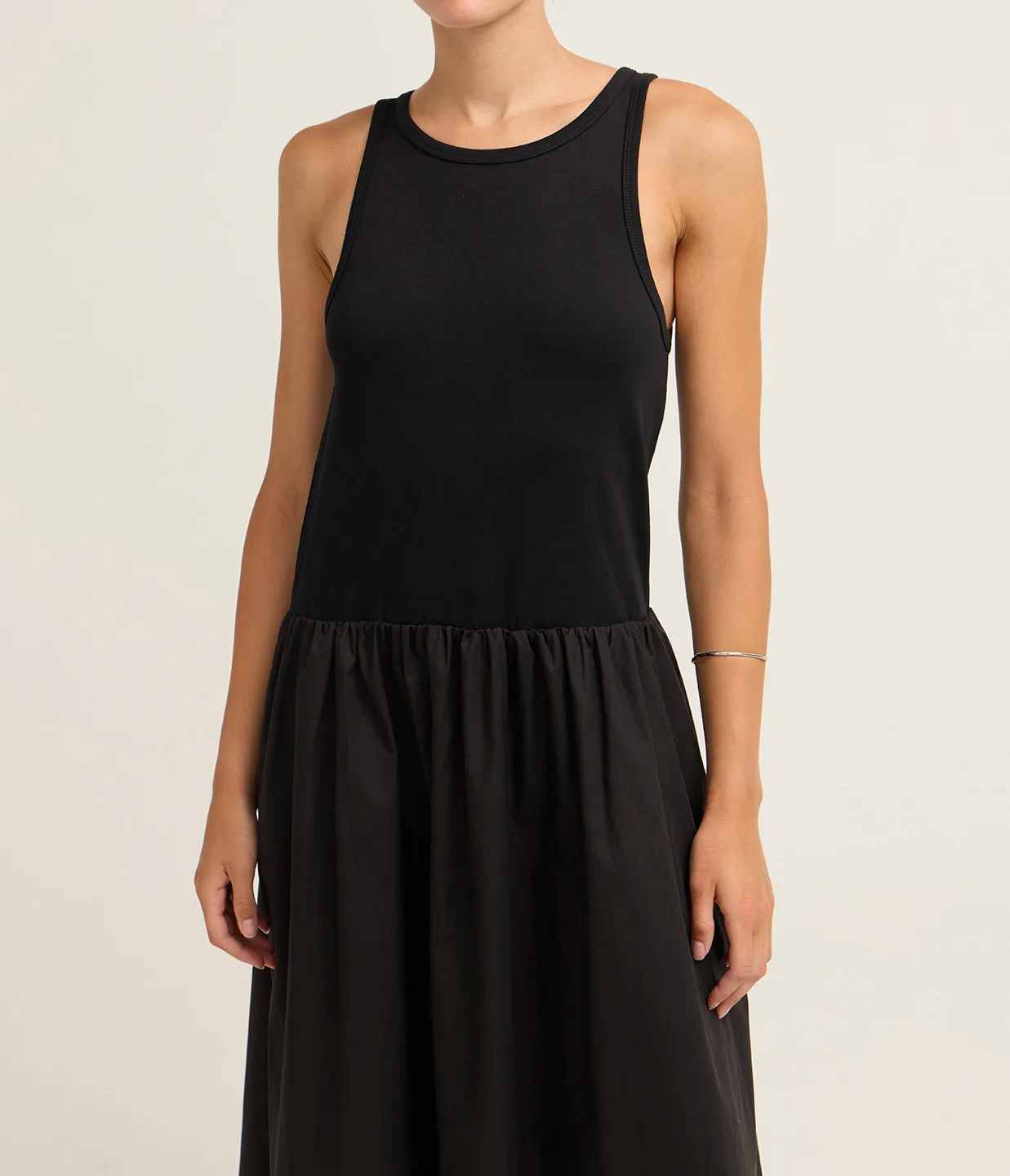 Marlo Sleeveless Maxi Dress in Noir