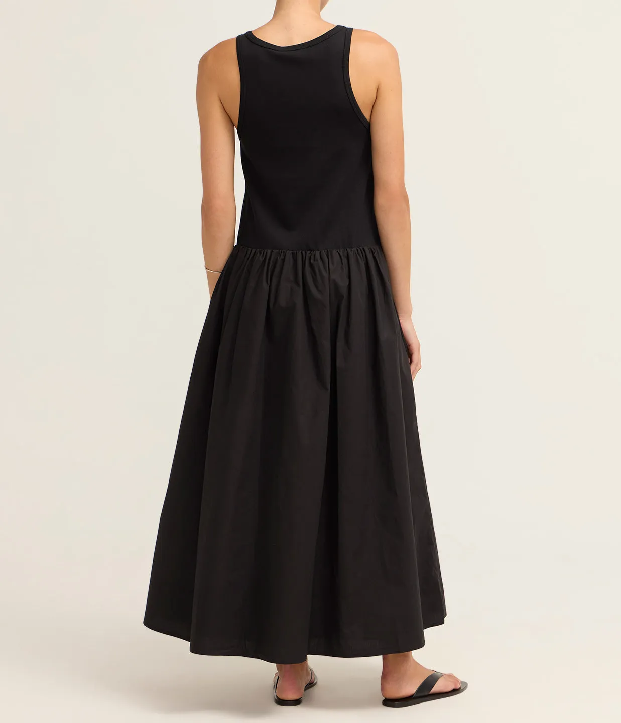 Marlo Sleeveless Maxi Dress in Noir