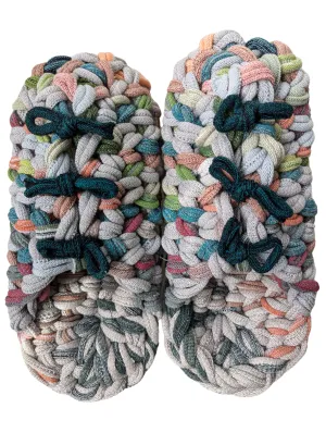 Medium | Knit up-cycle slippers 2024-M110 [Medium]