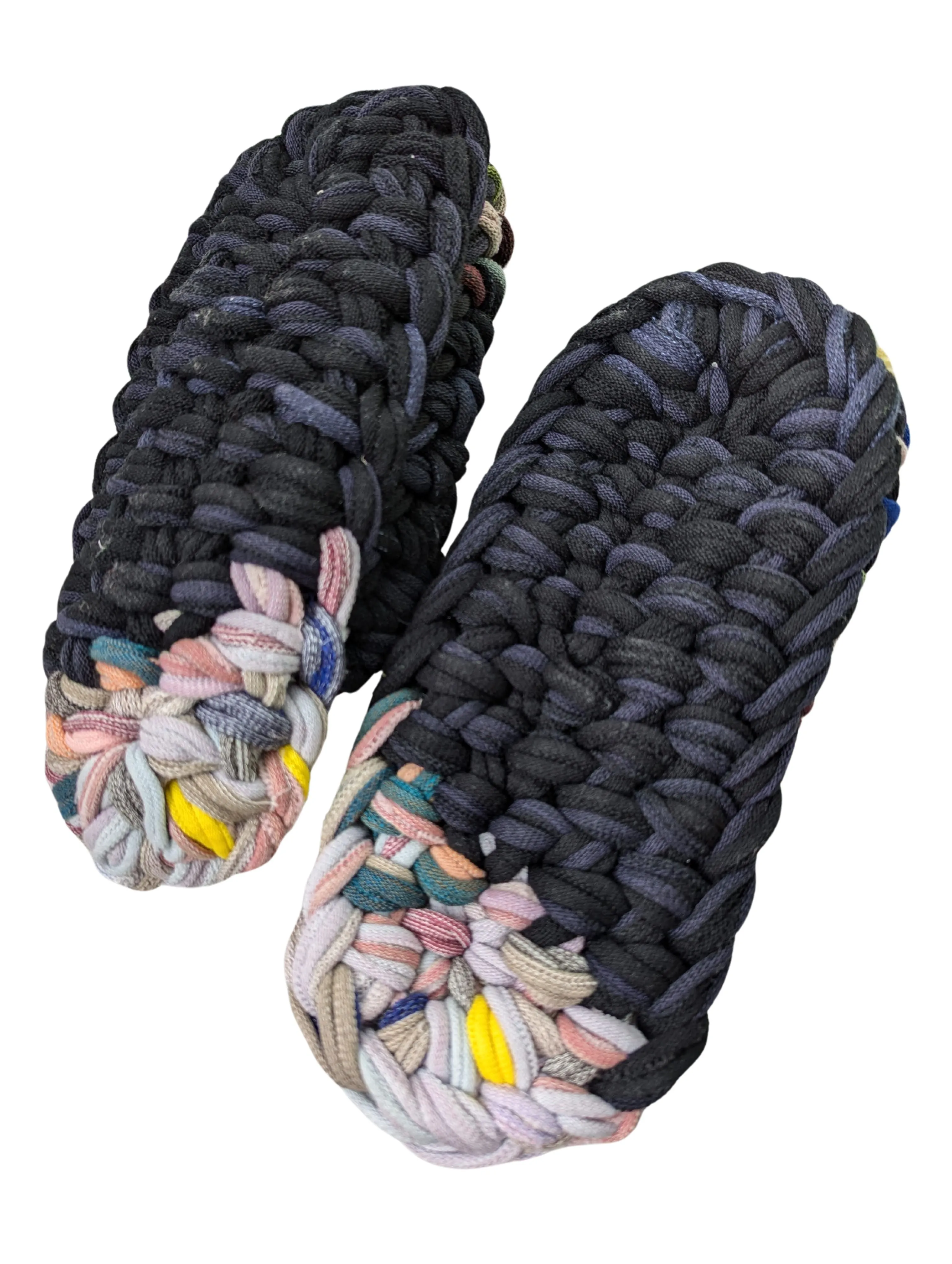 Medium | Knit up-cycle slippers 2024-M120 [Medium]