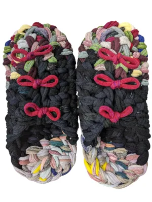 Medium | Knit up-cycle slippers 2024-M120 [Medium]