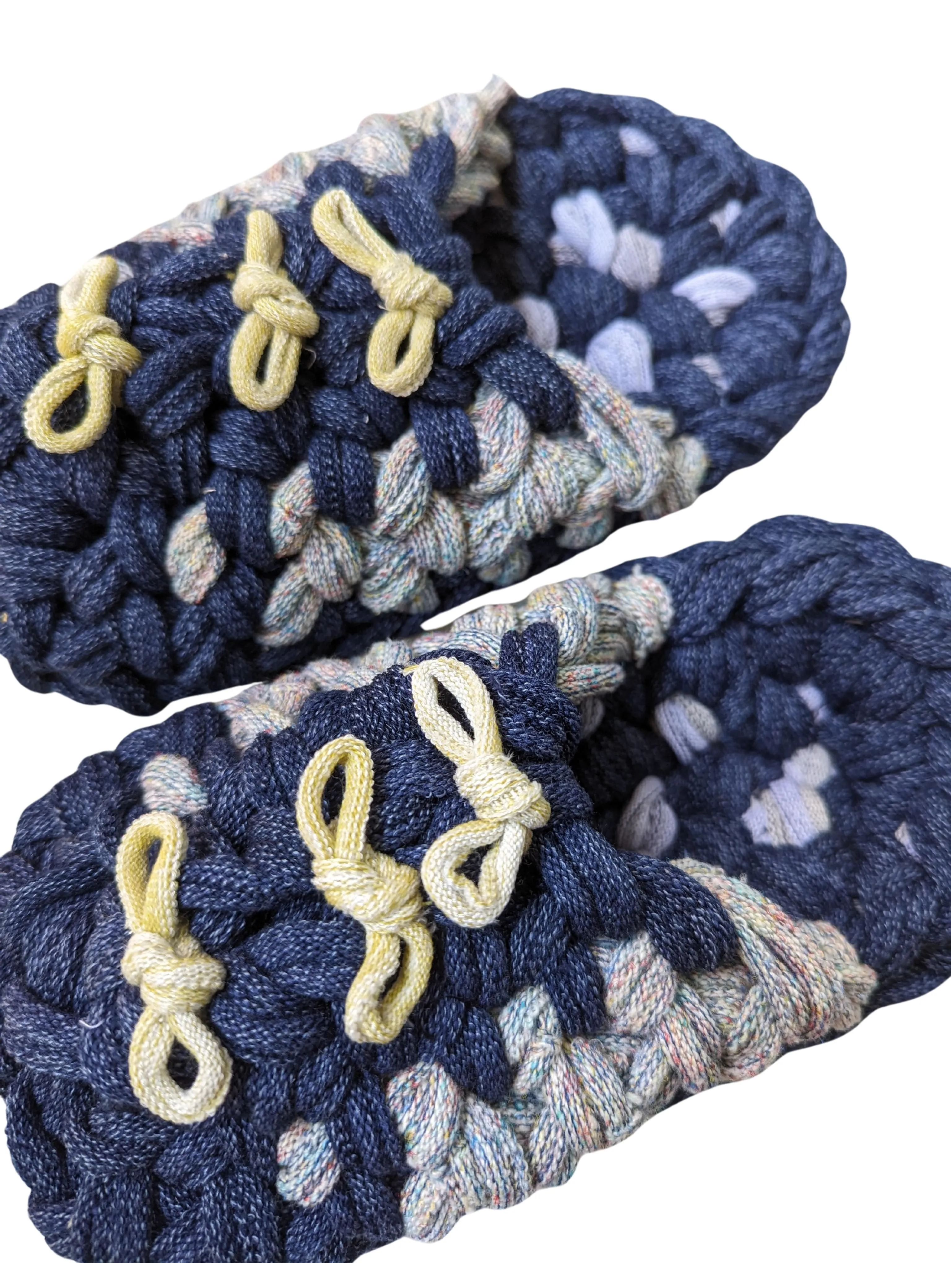 Medium | Knit up-cycle slippers 2024-M55 [Medium]