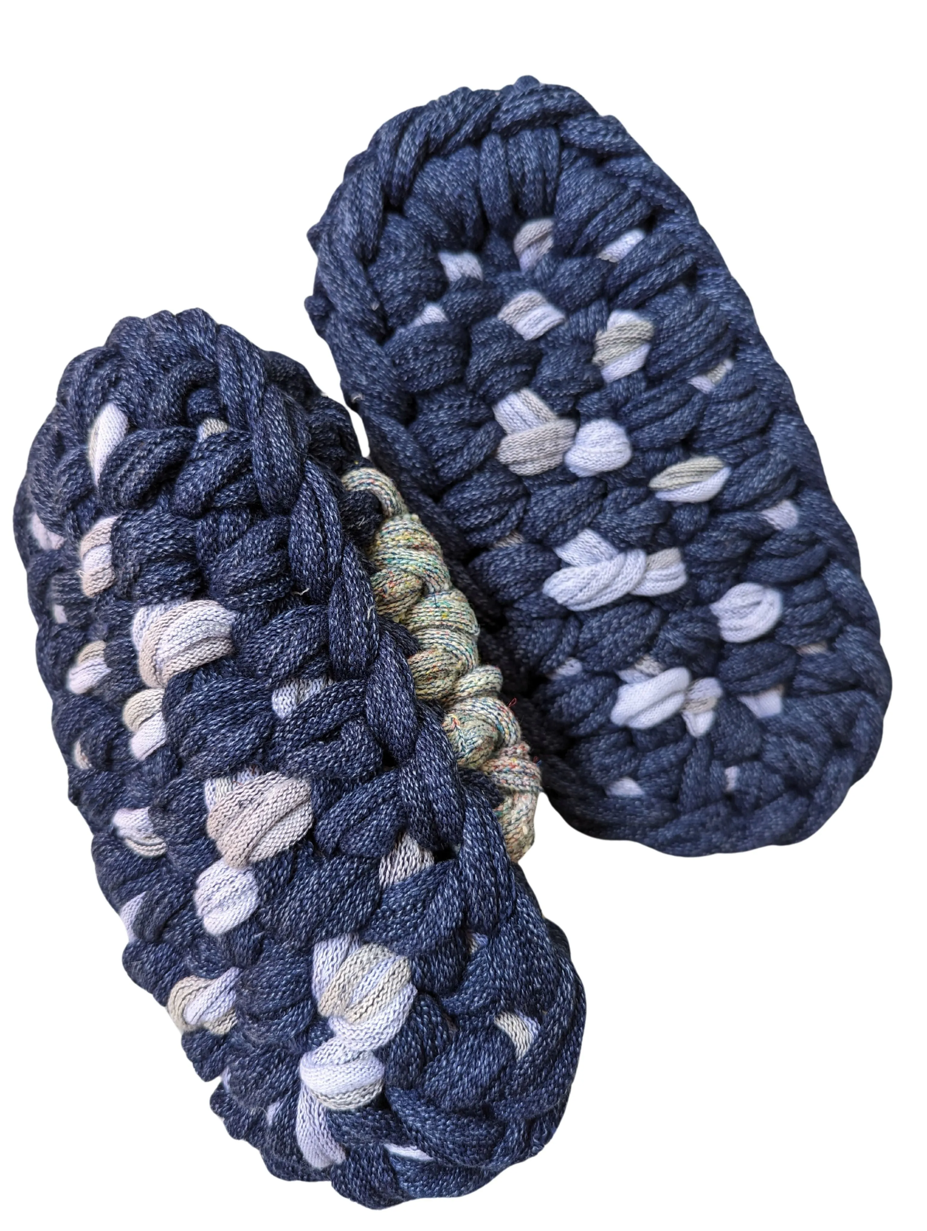 Medium | Knit up-cycle slippers 2024-M55 [Medium]