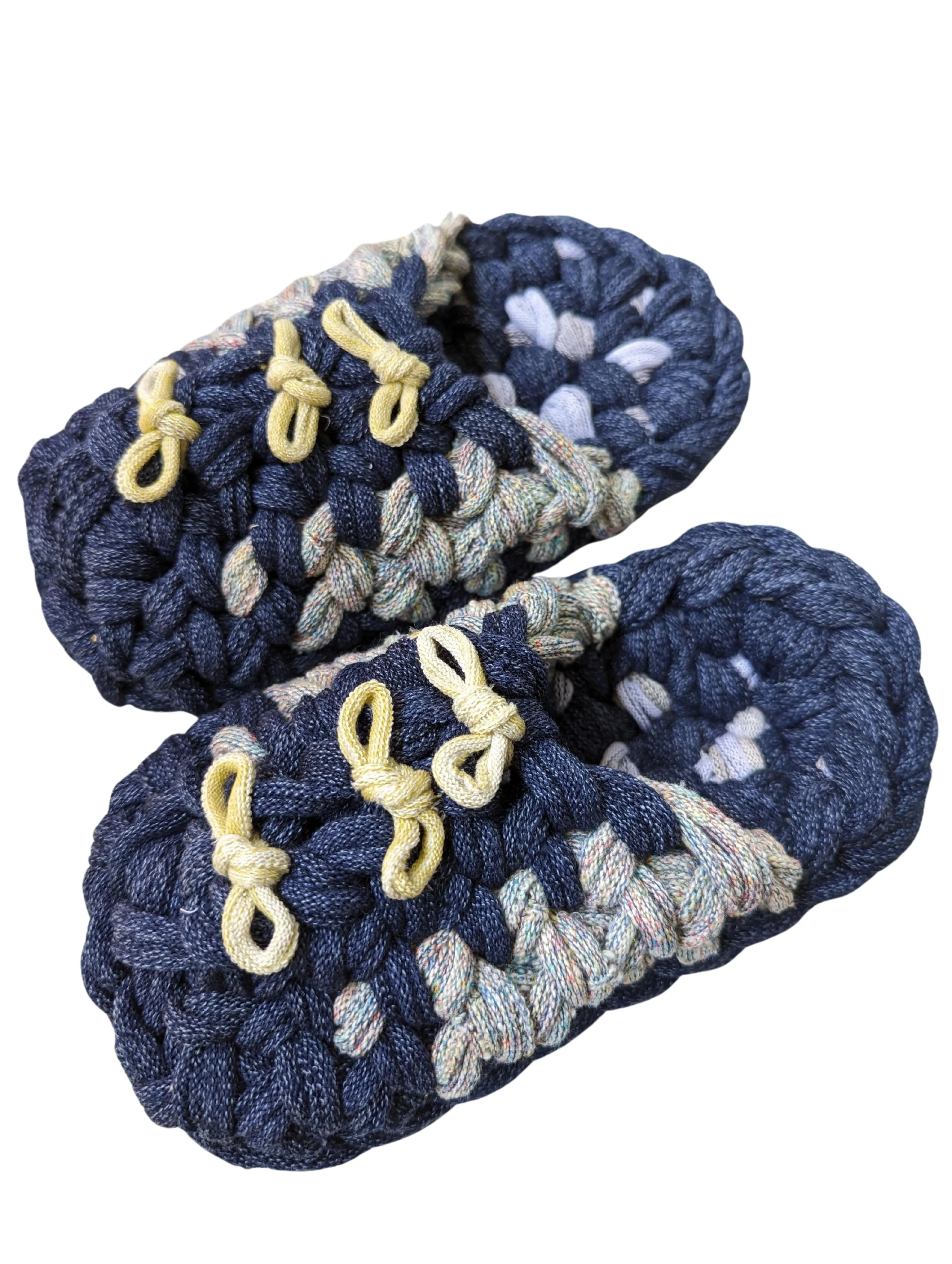 Medium | Knit up-cycle slippers 2024-M55 [Medium]