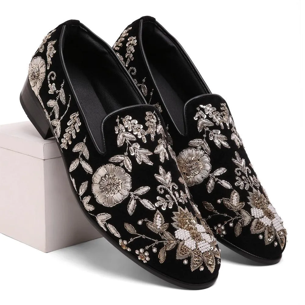 Mehar - Zardosi Velvet Slip-on