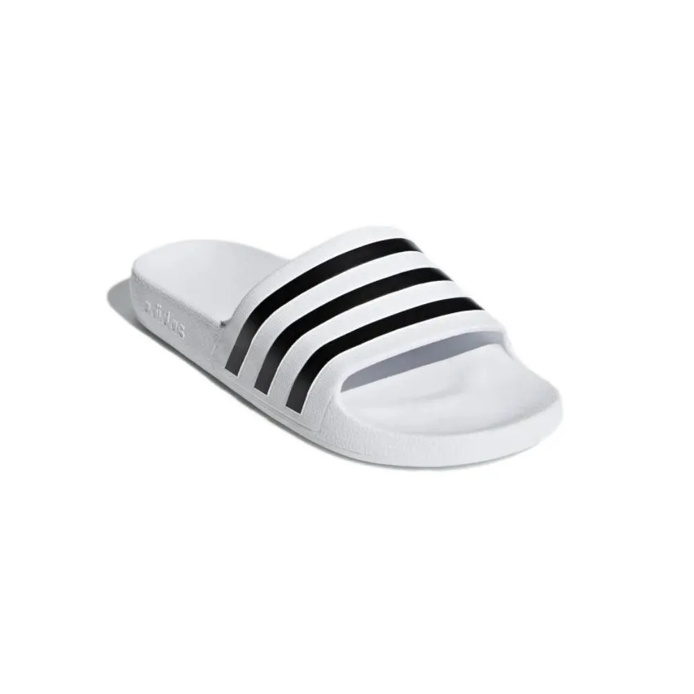 Men's Adilette Aqua Slide (Cloud White/Core Black/Cloud White)