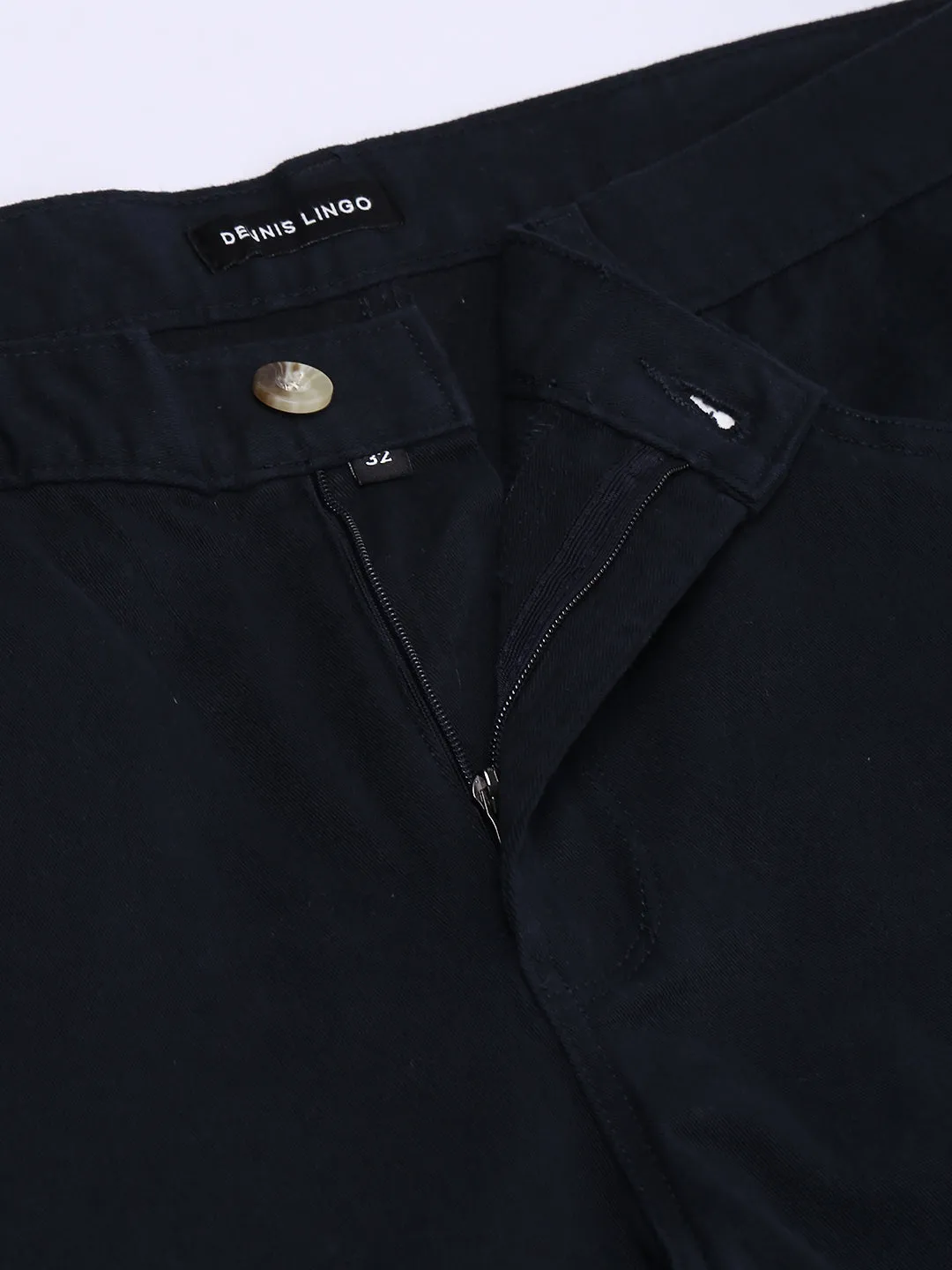 Men's Navy Solid Chino