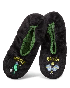 Men's Pickle Baller Sherpa Lined Slippers