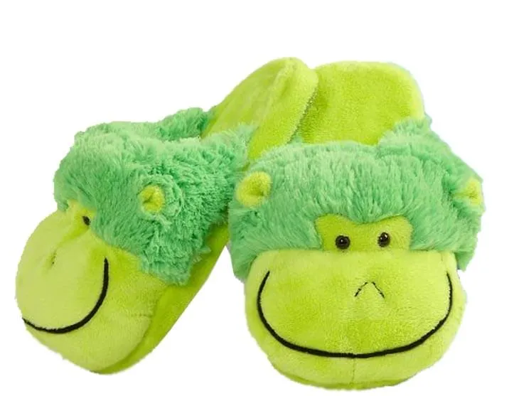 My Pillow Pets Neon Monkey Slippers