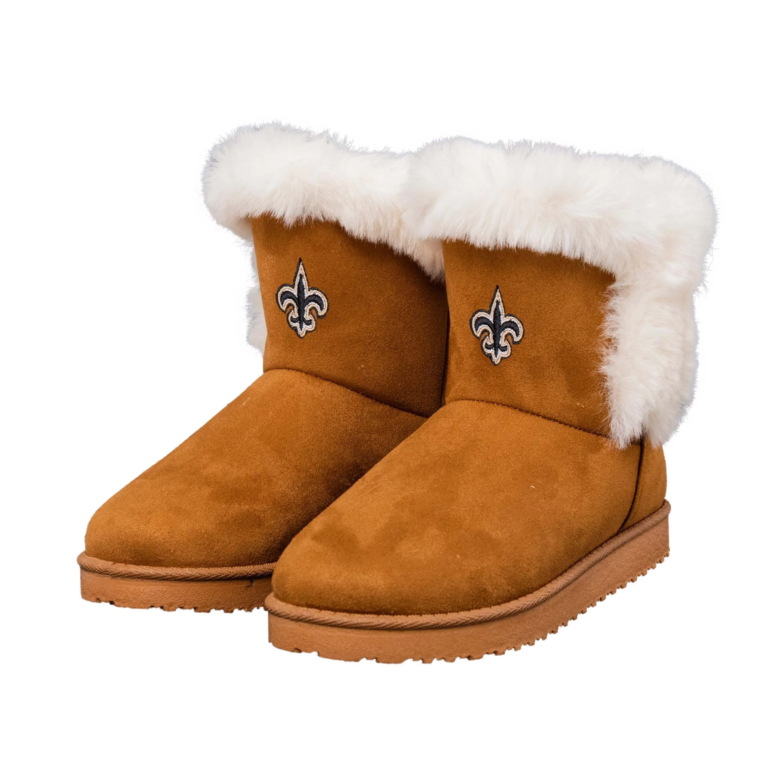 NFL Womens Team White Fur Boots - Pick Your Team