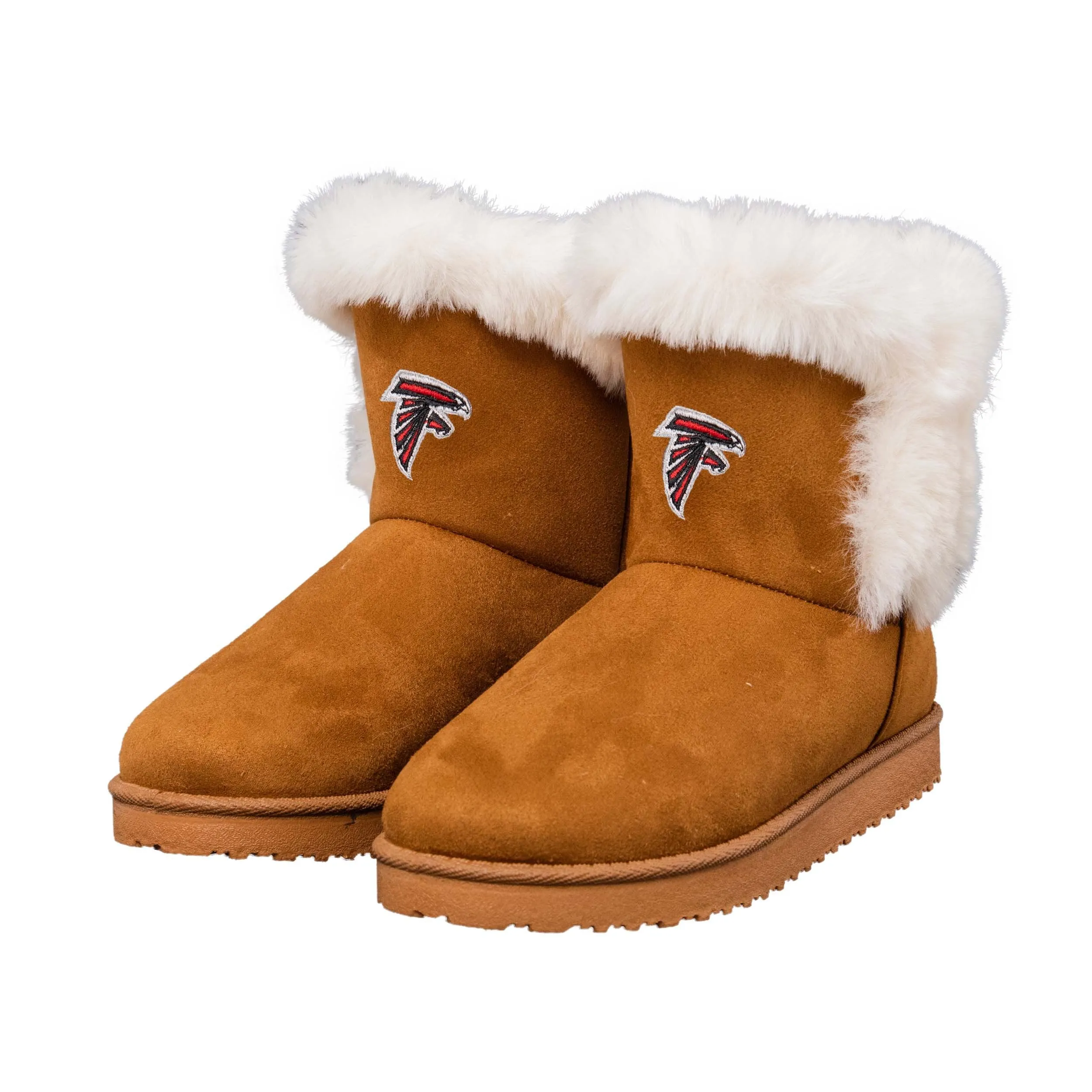 NFL Womens Team White Fur Boots - Pick Your Team