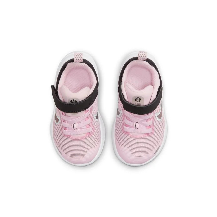 Nike Pink Foam/Flat Pewter Downshifter 12 Toddler Sneaker