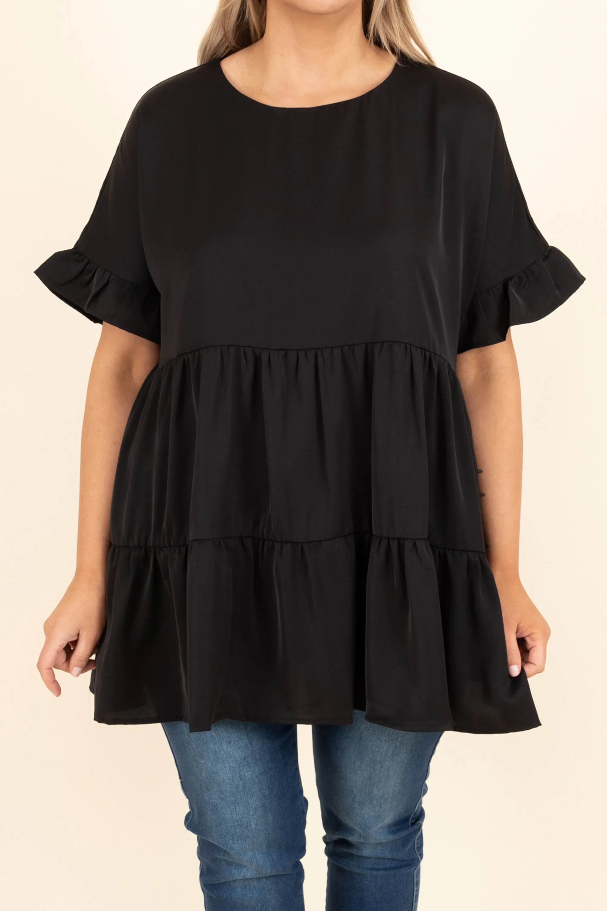 Only In Your Dreams Top, Black