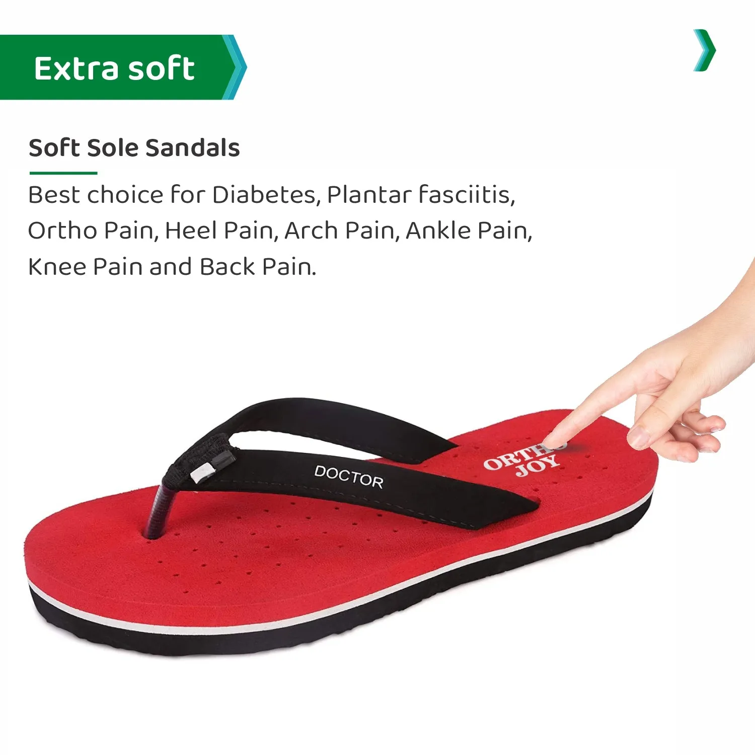 ORTHO JOY Doctor Orthopedic Slippers For Ladies Daily Use.