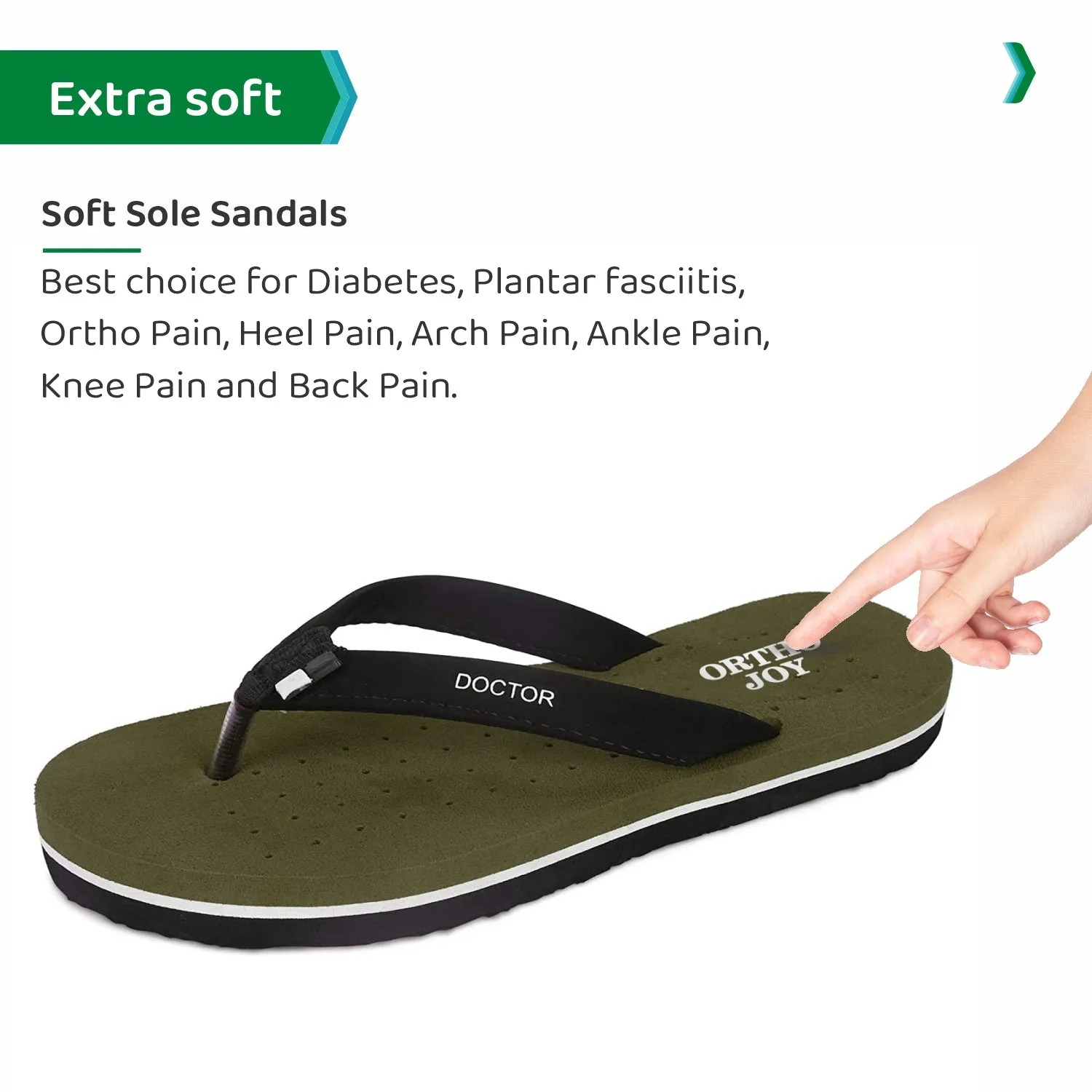 ORTHO JOY Doctor Orthopedic Slippers For Ladies Daily Use.