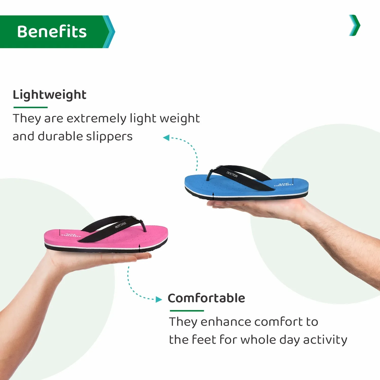 ORTHO JOY Doctor Orthopedic Slippers For Ladies Daily Use.