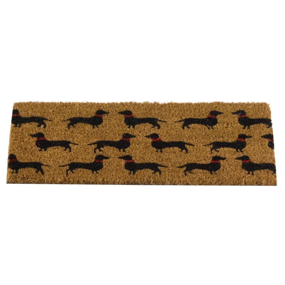 Outside In 53cm Dogs! Dachshund Decoir Doormat Insert