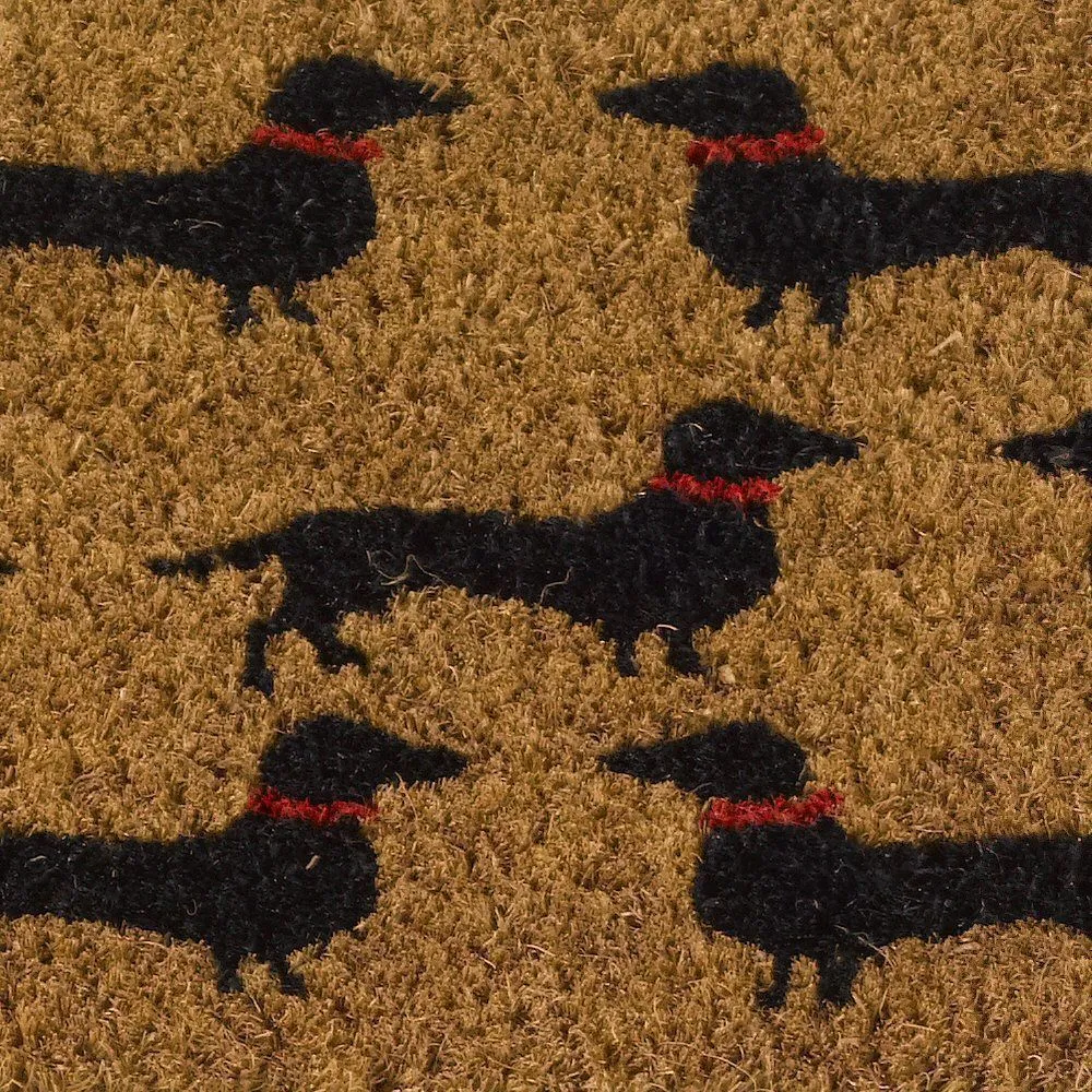 Outside In 53cm Dogs! Dachshund Decoir Doormat Insert