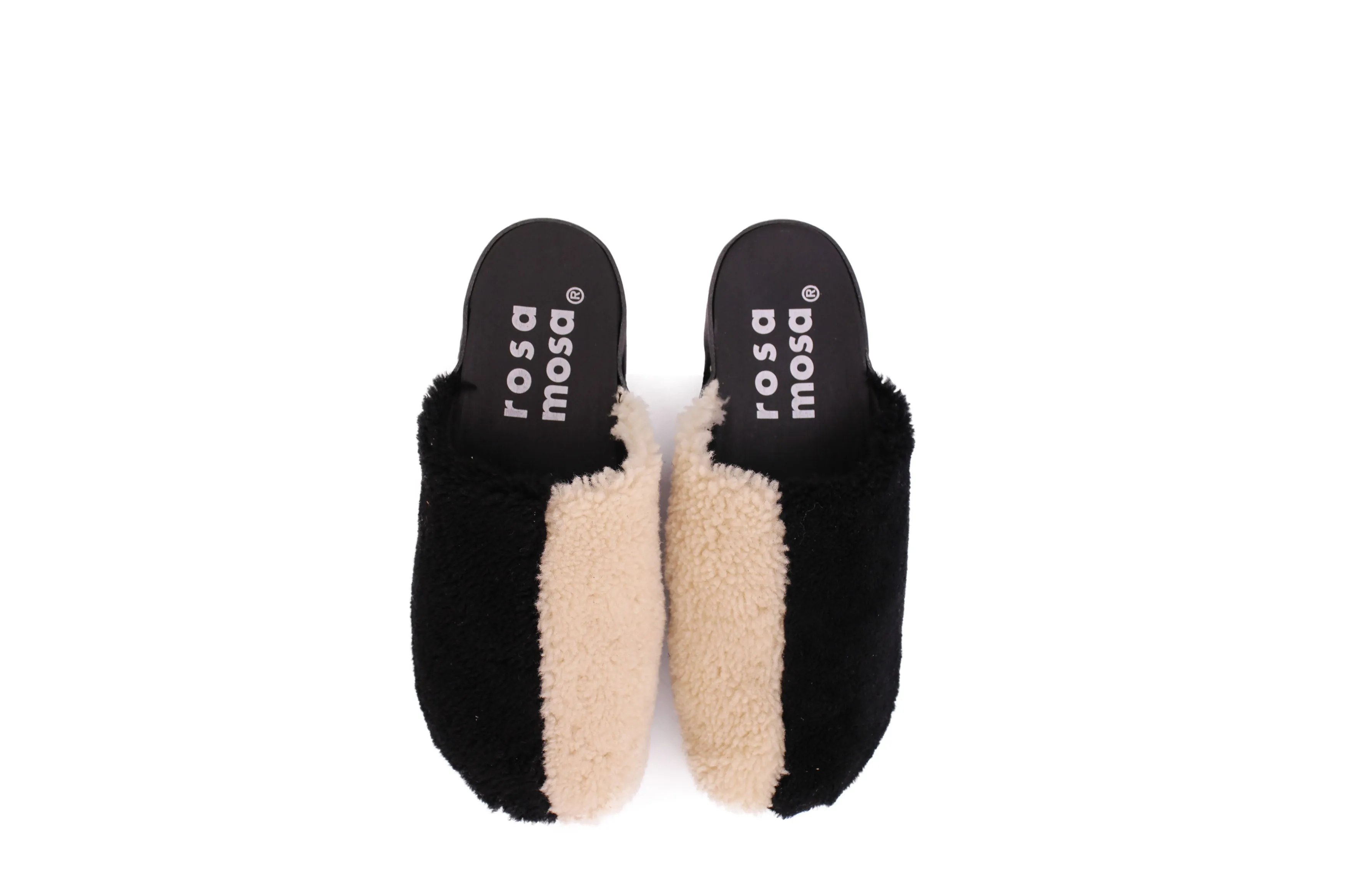 PANTO CURLY DUO shearling black & natural