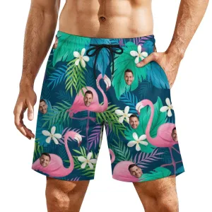 Personalized Face Photo Men's Beach Compression Liner Shorts Summer Trunks Summer