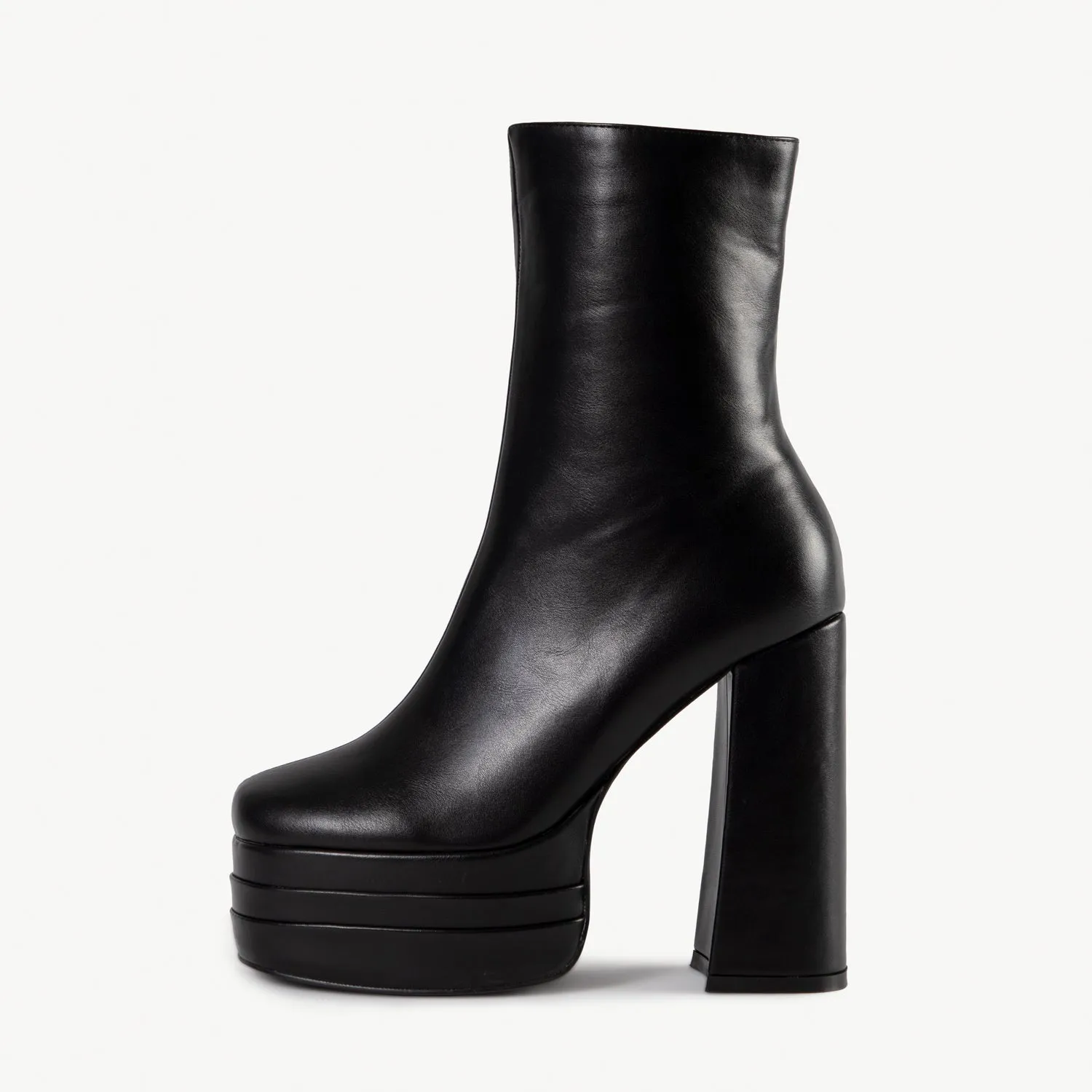 RAID Emely Platform Ankle Boot in Black