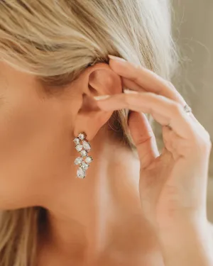 Scattered Vine CZ Earrings